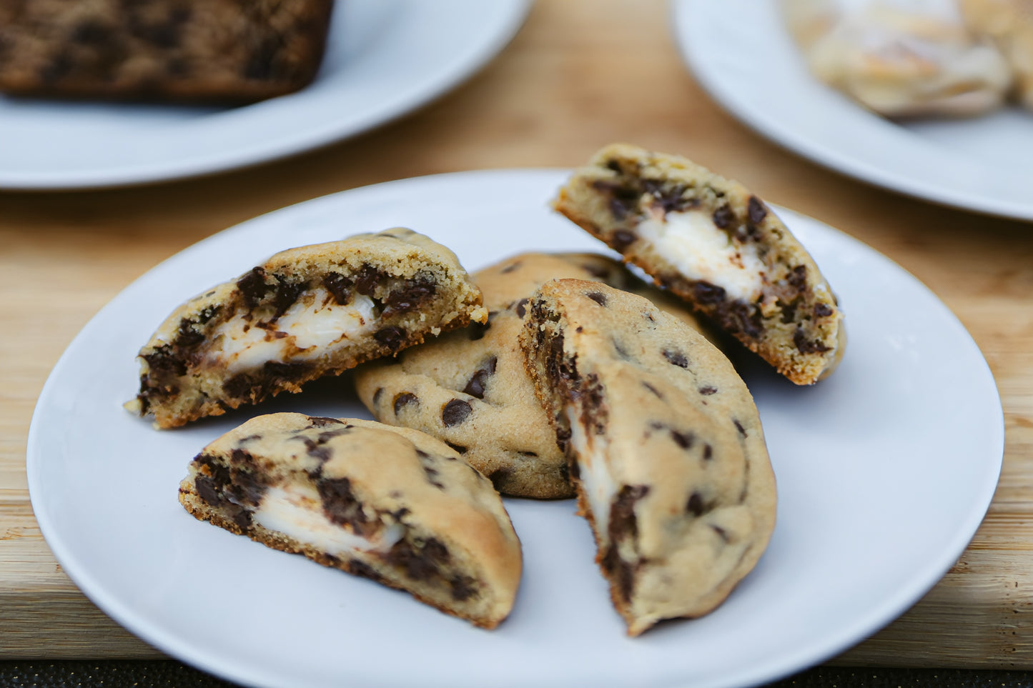 12 Cream Cheese Filled Chocolate Chip Cookies